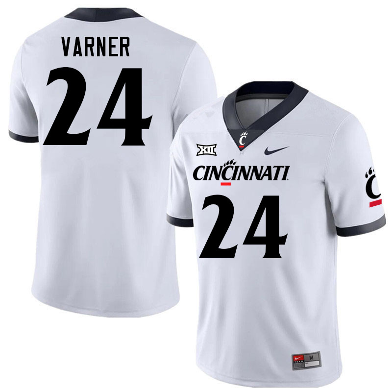 Cincinnati Bearcats #24 Darian Varner College Football Jerseys Stitched-White